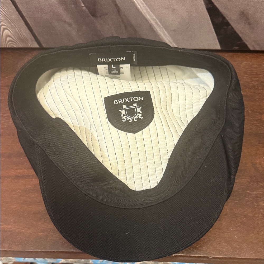 Brixton Black Herringbone Cap